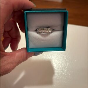 Elegant Sterling Silver and Cubic Zirconia Ring